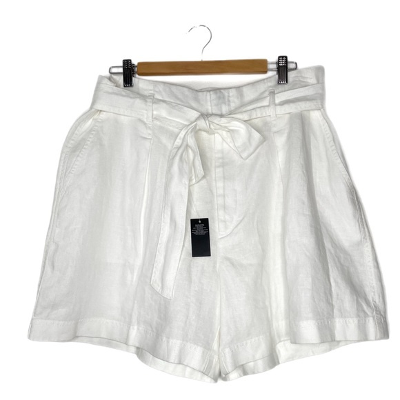 Lauren Ralph Lauren Pants - Lauren Ralph Lauren 100% Linen Shorts Tie-Waist